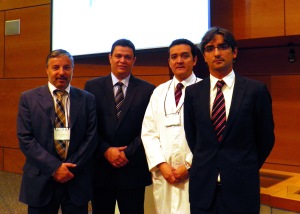 Dr. Santolaya, Dr. Sales dos Santos, Dr.Berrios and Dr. Diego Gonzalez Rivas