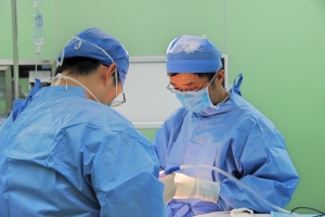 Dr. Wang in the operating room
